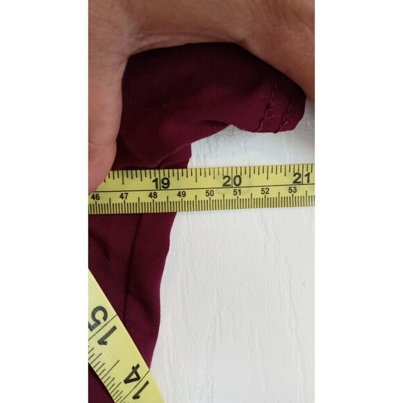 Two basic scrub tops Maroon and Grey tops - Picture 3 of 10